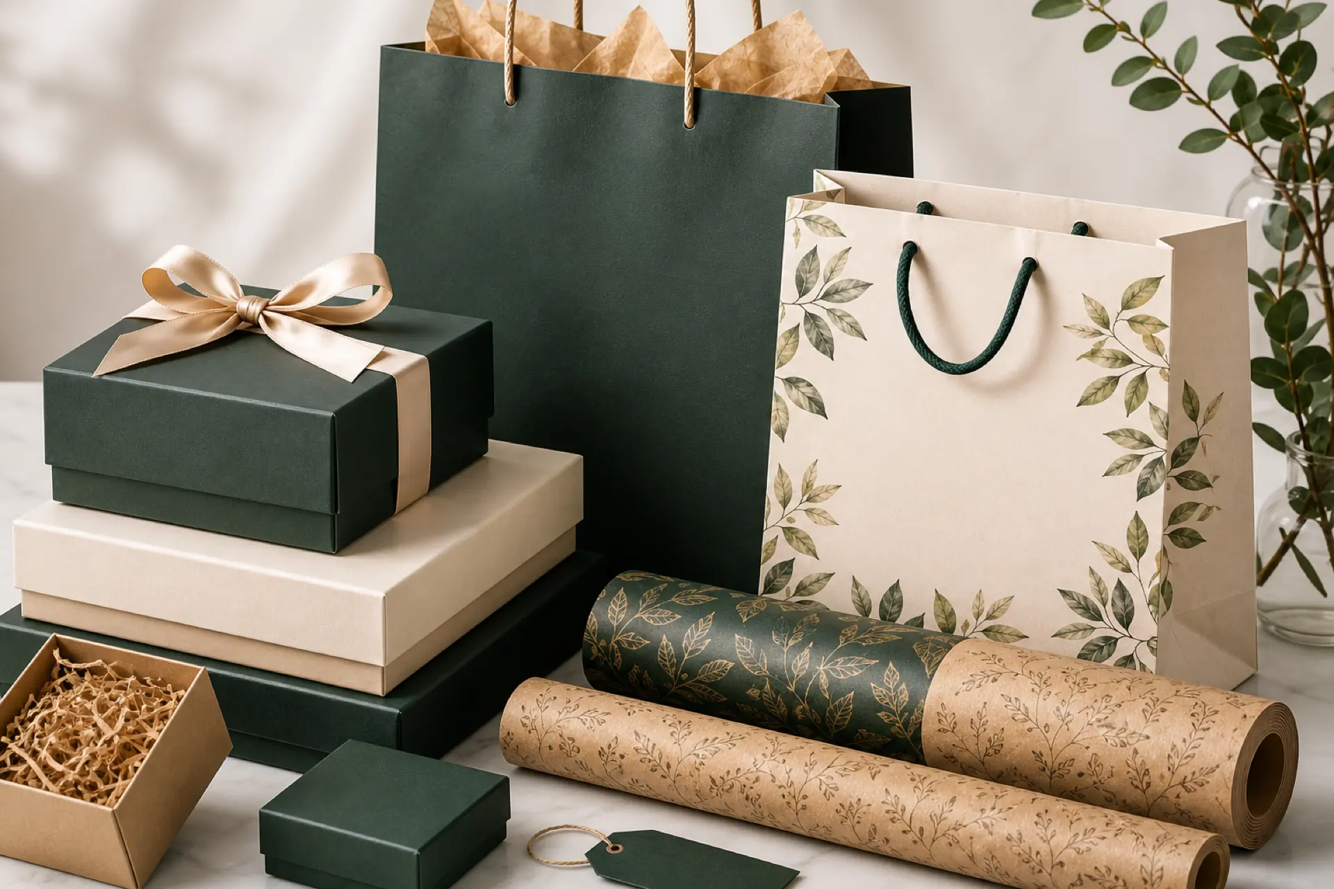 Kraft paper gift packaging production by YearDay Packing